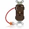 Leviton Straight Blade Receptacle, 5-15R, 15 A, 125V AC, Flush Mount, Self-Grounded M5262-1C - alternate 1