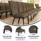 Flash Furniture Advantage Jute Discount Church Chair, 21" Wide EPCHT-112 - alternate 4