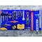 Triton Products (2) Square Hole Pegboards W/ Mounting Hardware, Epoxy 18-Gauge Steel, Blue, 18" W x 36" H LB18-B - alternate 5