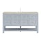 James Martin Vanities Breckenridge 60" Single Vanity, Serenity Blue, w/ 3 CM Tajnar Eclos Top 330-V60S-SRB-3TJR - alternate 1