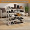 Home-Complete Shoe Rack 5-Tier Shoe Organizer for Closet, Bathroom, Entryway Shelf Holds 25 Pairs Sneakers, White HC-2104-WHT - alternate 3