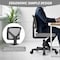 Simple Deluxe Low-Back Mesh Armless Office Chair, Swivel Rolling Computer Chair No Arms with Lumbar Support 3A88FNCHAIRC2077GY01 - alternate 4