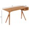 Homeroots 54" Brown Acacia Wood Writing Desk 389439 - alternate 4