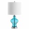 Jonathan Y Mer 20.5" Glass/Metal LED Table Lamp, Aqua JYL4036A - alternate 4