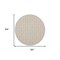 Homeroots 8' Gray and Ivory Round Floral Indoor Outdoor Area Rug 527646 - alternate 4