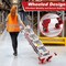 Wrightmaster 17 ft. Aluminum Multi-Position Ladder with Wheels and Stabilizer Bar, 330 lbs. Load Capacity Red ZOR-17FT-RD - alternate 2