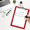 Acrimet 3 Pack Clipboard Letter Size Low Profile Clip & Side Rulers, Durable Plastic, Solid Red, 3PK 134.VM - alternate 4