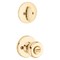 Kwikset Knob Lockset, 3 Grade, Keyed Key, Polished Brass, 238 x 234 in Backset, K6 Keyway 690T3RCLRCSK6BX - alternate 2