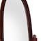 Homeroots 59" Brown Cherry Oval Framed Cheval Standing Mirror 468363 - alternate 2