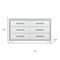 Homeroots 60" Silver Wood Six Drawer Dresser 633702 - alternate 5