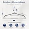 Serenelife Plastic Clothes Hangers, Hanger Set with Non-Slip Rubber Pad and 360 degrees Swivel Metal, 30PK SLHRBGY30 - alternate 2