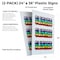 Signmission Slushies, Plastic Signs Only 24 Inch x 36 Inch, Corrugated Plastic, 2PK CSB-2436-2PACK-Slushies - alternate 2