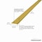 M-D Building Products 1-3/4 In. X 36 In. Brite Brass Aluminum Seam Binder w/ Screw Nails 06700 - alternate 3