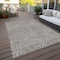 Homeroots 9' X 12' Taupe And Gray Abstract Washable Indoor Outdoor Area Rug 599770 - alternate 3