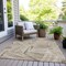 Homeroots 3' X 5' Beige Brown And Ivory Geometric Washable Indoor Outdoor Area Rug 594749 - alternate 5