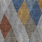 Homeroots 10' X 14' Gray Gold And Blue Argyle Washable Indoor Outdoor Area Rug 613698 - alternate 5