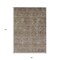 Homeroots 8' X 10' Brown And Tan Floral Washable Indoor Outdoor Area Rug 605714 - alternate 2