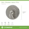 Symmons Elm Single Handle Shower Valve Trim Kit (Valve Not Included) S5590STNTRM - alternate 2