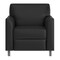 Flash Furniture HERCULES Diplomat Black LeatherSoft Chair with Clean Line-Stitched Frame and Chrome Legs BT-827-1-BK-CHR-GG - alternate 5