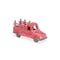Homeroots 5" Red Metal Hand Painted Decorative Truck Tabletop Sculpture 483256 - alternate 6