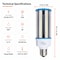 Euri Lighting LED Corn Bulb, 36/54/63W, 9513 lm, 175W MHL Eq., 3CCT, E39, 100-277V, UL/DLC/RoHS ECB63W-303sw - alternate 2