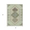 Homeroots 3' X 5' Green Gray And Taupe Geometric Washable Indoor Outdoor Area Rug 631909 - alternate 6