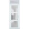 Vdomdoors Front Exterior Prehung FiberGlass Door Frosted Glass / Manux 8552 White Silk / Transom Window / Off MANUX8552EXD-WS-W36 x H80+14-RH - alternate 2