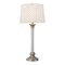 Homeroots 32" Nickel Metal Table Lamp With White Empire Shade 524719 - alternate 4