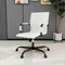 Leisuremod Harris Faux Leather Office Chair - Mid-Back Ergonomic Swivel Desk Chair, Iron Base HOBL19WL - alternate 5