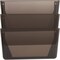 Lorell Wall File Pockets 14.8" Height x 13.1" Width x 4.3" Depth Smoke, PK3 60002 - alternate 1