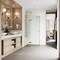 Vigo Verona 34 in. L x 34 in. W x 73 in. H Frameless Neo-angle Shower Enclosure in Chrome with 3/8 in. VG6061CHCL36 - alternate 3
