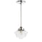 Jonathan Y Kurtz 7.25" Adjustable Drop Metal/Glass LED Pendant, Chrome JYL3516B - alternate 5