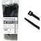 Kable Kontrol Black Cable Zip Ties - UV Resistant, 12 in L, 3.15 in Max Bundle Dia., Black, Nylon 6-6, 100 PK CT-12-75-100-BK - alternate 1