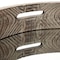 Homeroots 28in Natural and Brown Round Wood Indoor Outdoor Tray With Handles 376023 - alternate 4