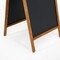 M&T Displays Dark Wood 23.6x47.25 Inch Double Sided Chalkboard A-Frame UWODD06012X2000 - alternate 3