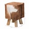 Bali & Pari Scotlyn Genuine Goat Leather Footstool 260-13894-ZORO - alternate 4