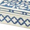 Homeroots 12" Blue And White Bone Inlay Box With Lid 389456 - alternate 4