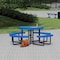 Leisure Craft Round Portable Picnic Table, Blue, 46 in L T46ROP-BLUE - alternate 5