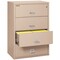 Fireking 4 Drawer, 1 Hr Fire & Impact Rated, 38" Wide Lateral Champagne 4-3822-CCH - alternate 2
