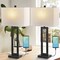 Jonathan Y Sabrina 28.5" Vintage Industrial Iron LED Table Lamp with Pull-Chain and USB Charging Port, Bla, 2PK JYL1126C-SET2 - alternate 2