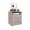 Homeroots 20" Gray Wood Two Drawer Nightstand 543662 - alternate 6