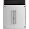 Vdomdoors Aluminum Double Doors Dekton 0118 Natural Noir Top Transom Entry Door Painted (W72xH92) Right hand DEKTON0118DEXD-NOIR-W72xH96+12-RH-O - alternate 3
