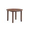 Homeroots 42" Brown Wood Round Top Dining Table 630375 - alternate 5