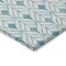 Homeroots 3' X 5' Teal Blue And Ivory Geometric Washable Indoor Outdoor Area Rug 595775 - alternate 3