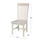 Whitewood Industries Chairs, Wood Back, 40 W 22 H C-465P - alternate 6