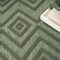 Homeroots 8' Green Round Geometric Indoor Outdoor Area Rug 572835 - alternate 4