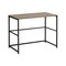 Homeroots 40" Taupe and Black Wood and Metal Sled Computer Desk 489832 - alternate 1