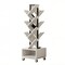 Homeroots 48" White Wood Sixteen Tier Etagere Bookcase 717459 - alternate 2