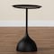Baxton Studio Webb Metal Pedestal Accent Table, Black 259-14291-ZORO - alternate 3