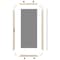 Ritescreen Sliding Screen Door, Left Hand, Almond, PetScreen Mesh, 29.5625 in W x 73.125 in H KD.144EXT-A29-MSPT-H73 0.125 - W29 0.5625-LH - alternate 2
